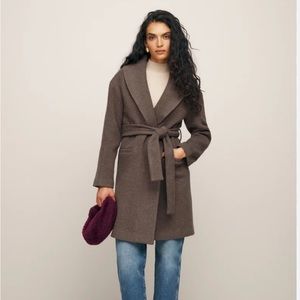 Reformation Kerri Wrap Coat Size S
